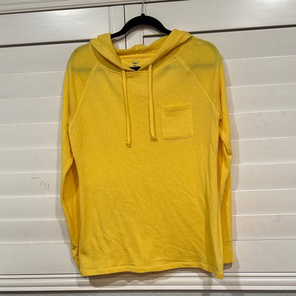 Gap Women's Bright Yellow Hoodie